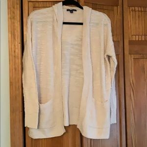 Cream color hoodie cardigan